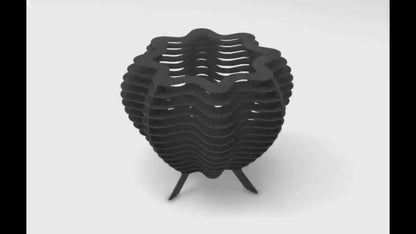 Segmental Octahedral Metal Fire Pit