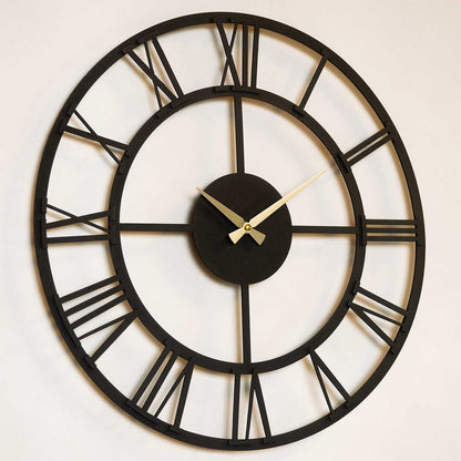 Roman Metal Wall Clock