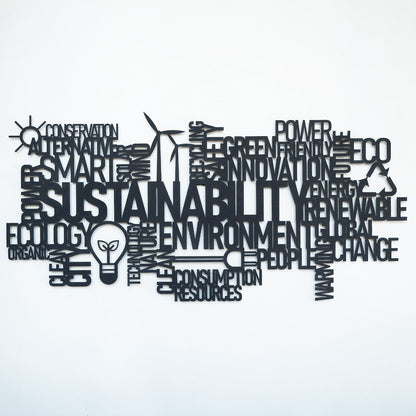 Sustainability Metal Wall Art
