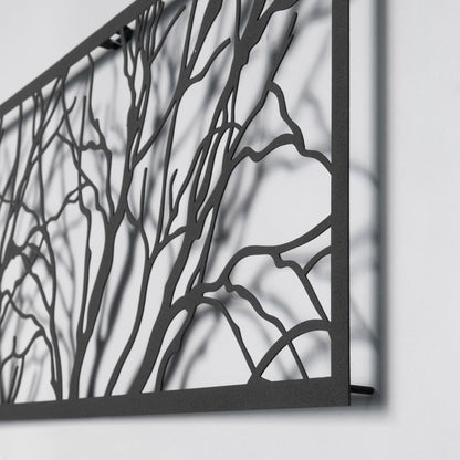 Tree Metal Wall Art, Set of 4 Pieces