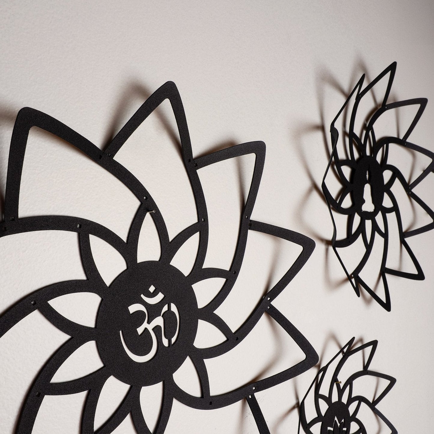 Lotus Metal Wall Art, Set of 3 Pieces