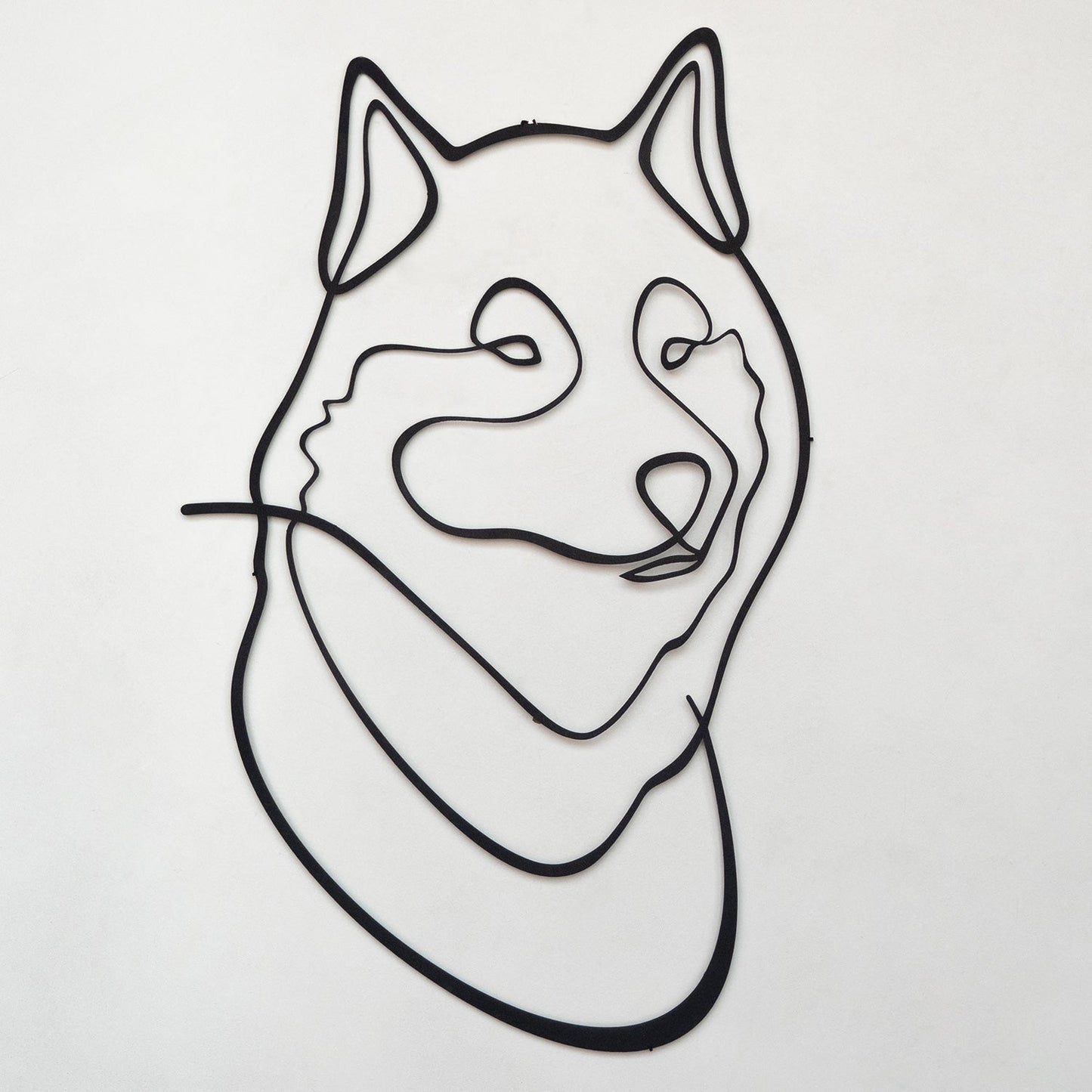 Wolf Metal Line Art