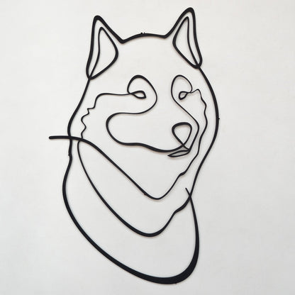 Wolf Metal Line Art