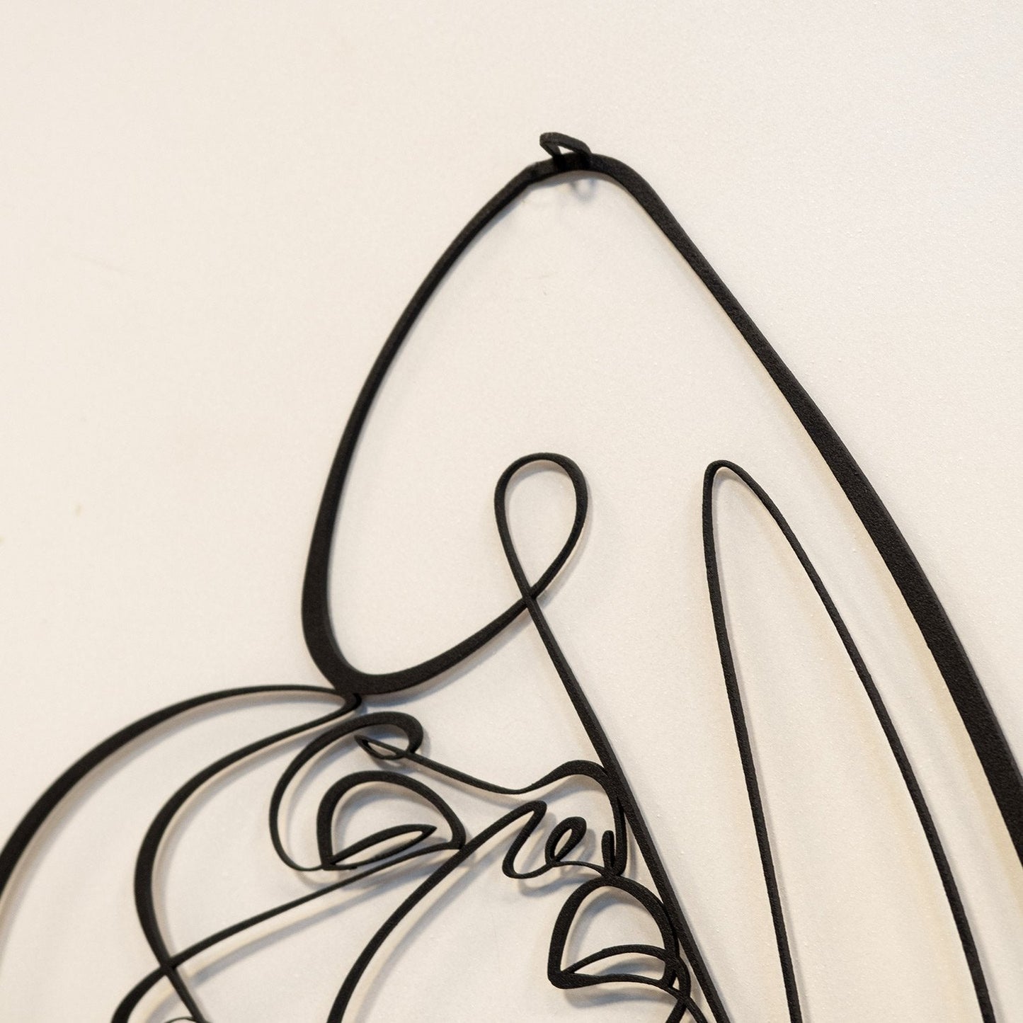 Woman Body Silhouette Metal Line Art
